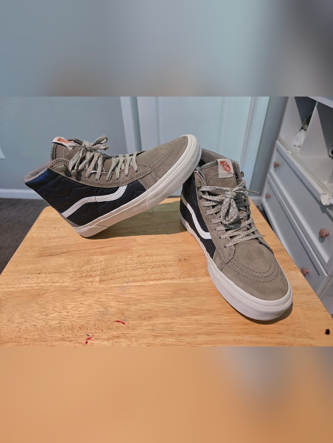 Rare. Vans Sk8-Hi Mte Ca (Duffel Bag/ Quilted) Us Mens 8 Women's 9.5 Shoes